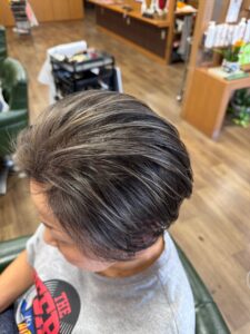 白髪ぼかしハイライト