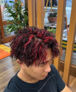 ハイライトとパーマ