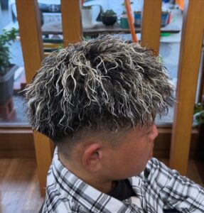 ハイライトとパーマ